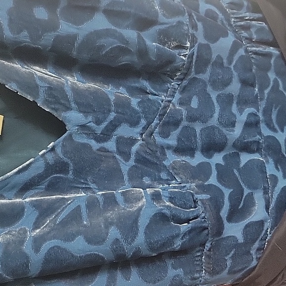 Anthropologie Moulinette Soeurs Lacy Velvet Silk Dress - Picture 5 of 7